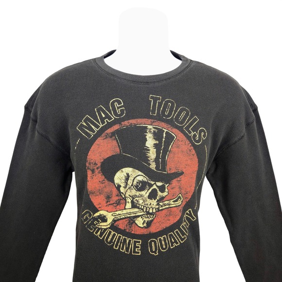 MAC TOOLS Mens Black Thermal Skull Wrench Graphic Tee XL (Fits L) READ - Picture 1 of 8